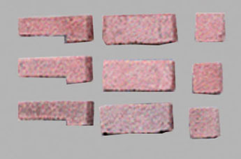 Dollhouse Miniature Red Blend Brick Corner, 125 Pcs